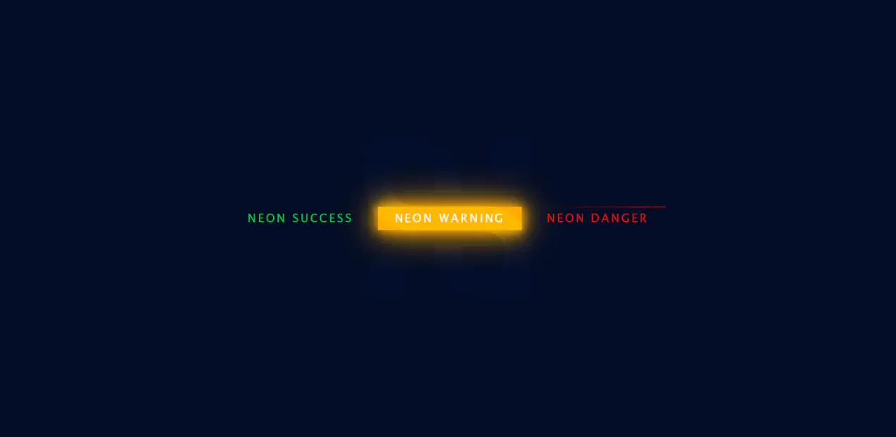 Button Neon HTML & CSS Style 1