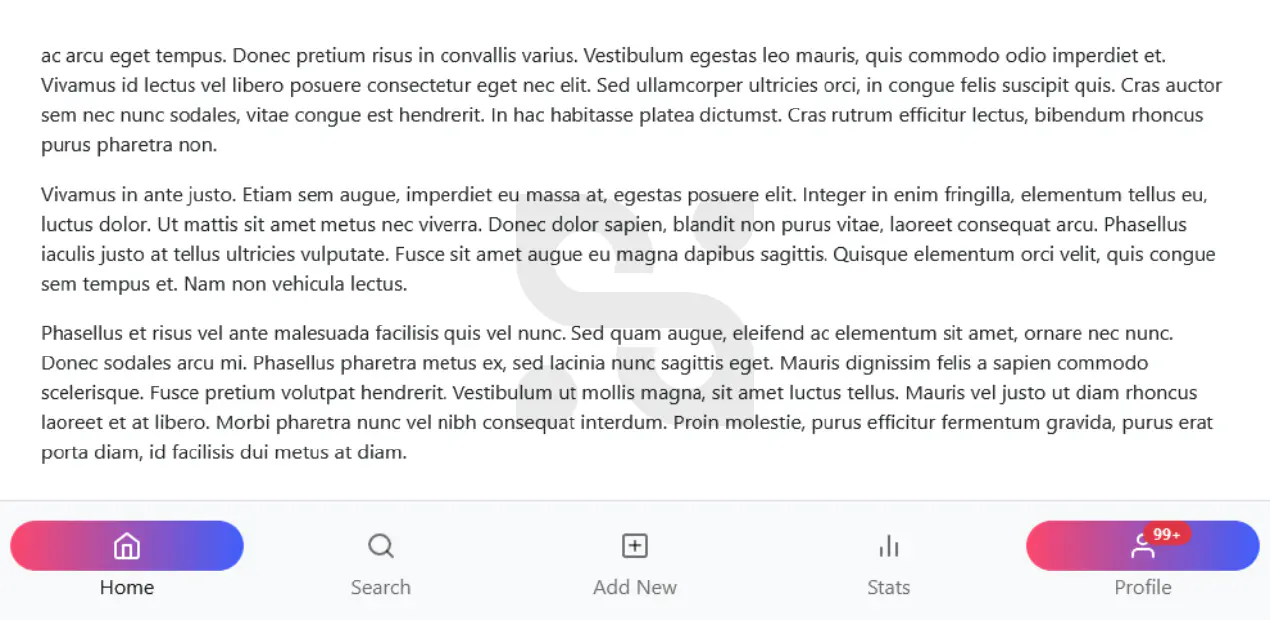 Navbar Bottom Bootstrap 5 - Style REST App